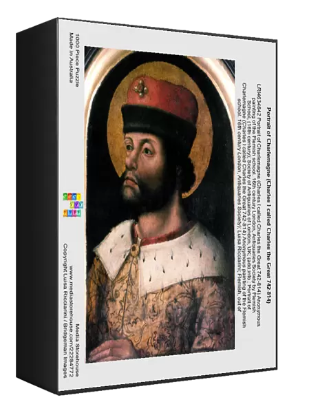 Portrait of Charlemagne (Charles I called Charles the Great 742-814