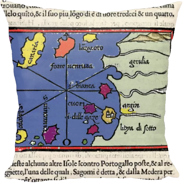 Representation of the islands of Cape Verde. Isolario (map of islands