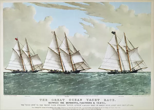 Great Ocean Yacht Race of 1866 between the Henrietta, Vesta & Fleetwing
