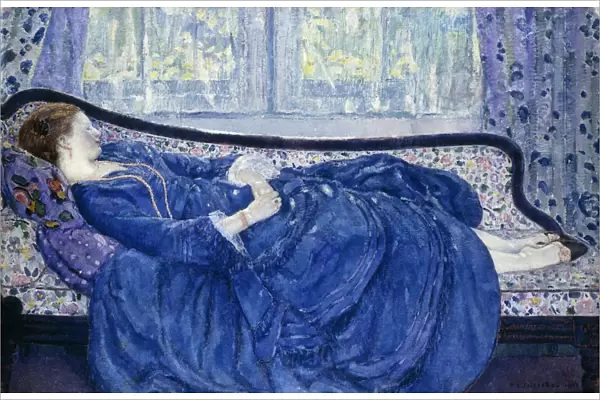 Girl in Blue, 1917 (oil on canvas)