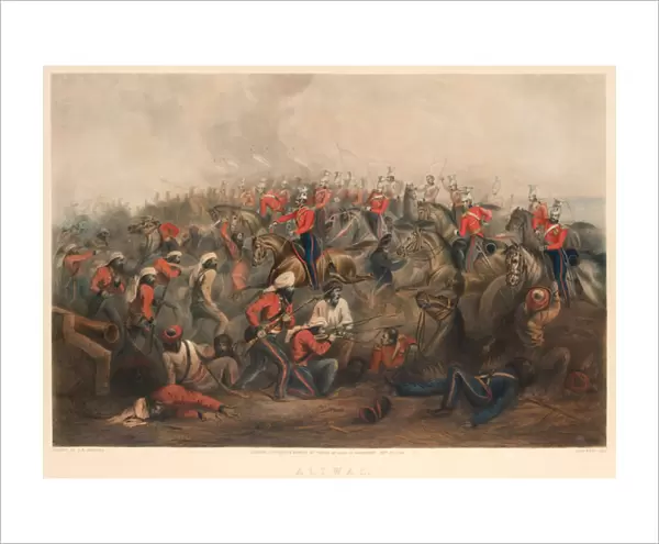 Aliwal, 28th Jan 1846 (colour litho)