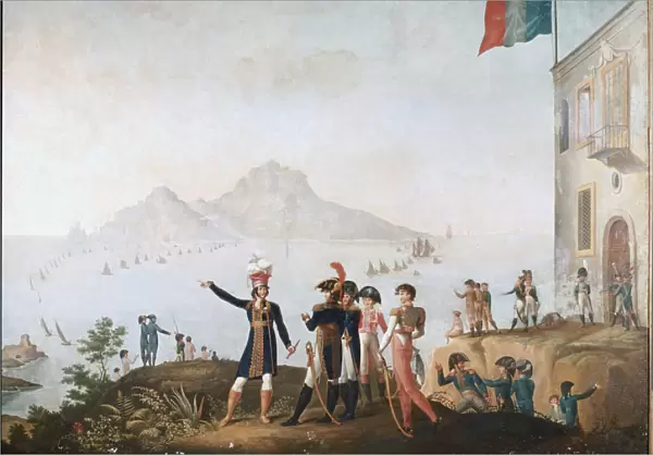 Le roi de Naples ordonne la prise de la ville en aout 1808 et y assiste depuis Massa
