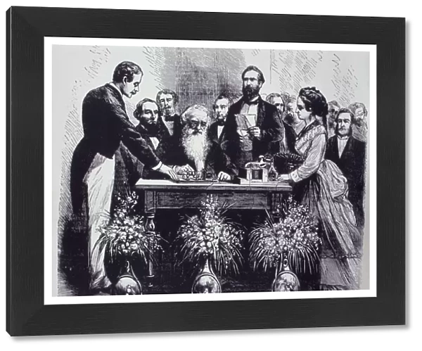 Professor Samuel Finley Breese Morse (1791-1872) Explaining the Function of his Invention