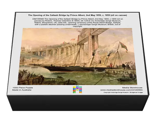 The Opening of the Saltash Bridge by Prince Albert, 2nd May 1859, c. 1859 (oil on canvas)