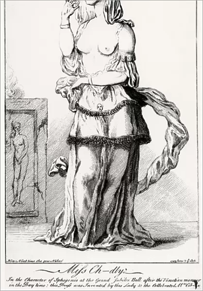 Elizabeth Chudleigh (1720-88) Dressed in the Character of Iphigenia (engraving
