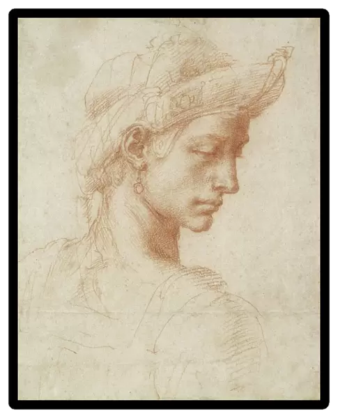 Ideal Head, c. 1518-20 (red chalk on paper)