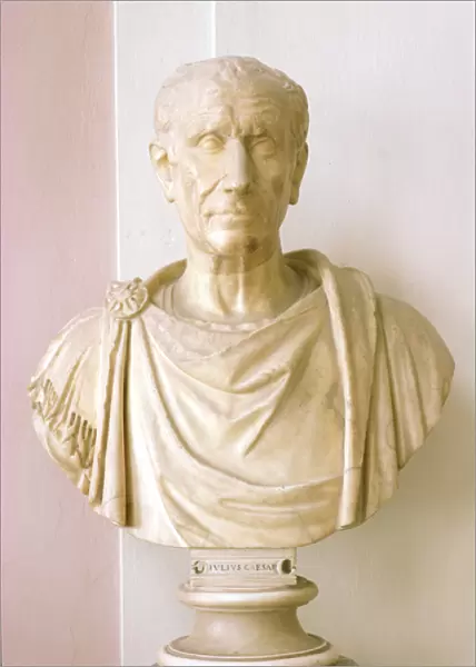 Bust of Julius Caesar (100-44 BC) (marble)