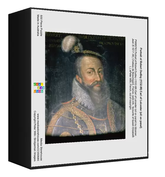 Portrait of Robert Dudley (1532-88) Earl of Leicester (oil on panel)