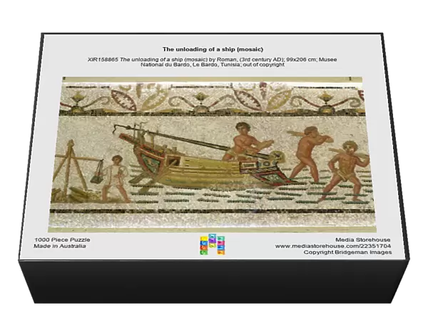 The unloading of a ship (mosaic)