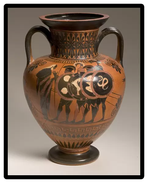 Attic black-figure amphora depicting scenes from the Trojan War (ceramic