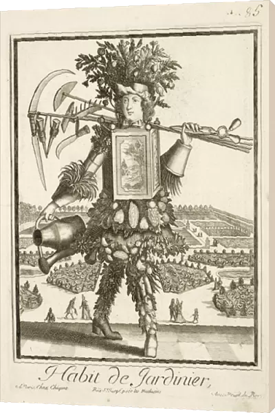 The Gardeners Costume, illustration from the Dictionnaire des Sciences
