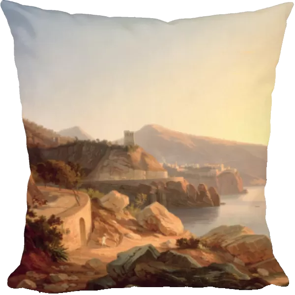 The Gulf of Sorrento, near Vico, c. 1855 (oil on canvas)