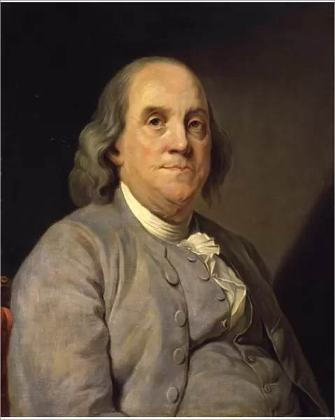 Portrait of Benjamin Franklin, 1783 (oil on canvas)