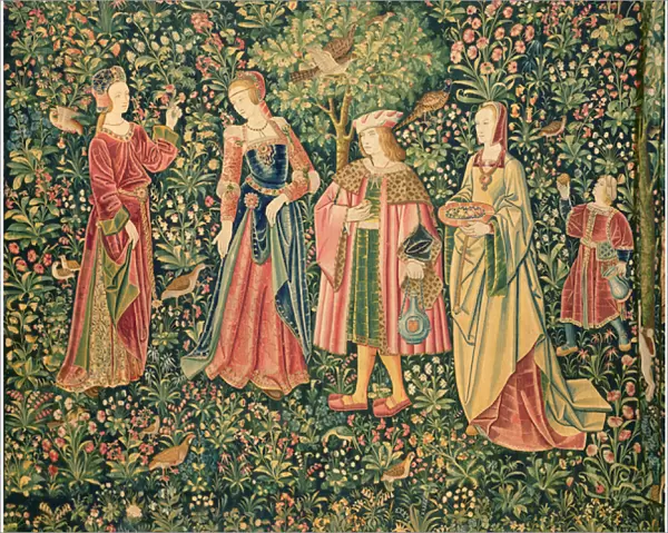 La Vie Seigneuriale: The Promenade, Loire Workshop, c. 1500 (tapestry)