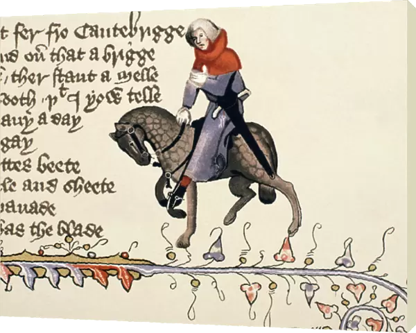 The Reeve, detail from The Canterbury Tales, by Geoffrey Chaucer (c