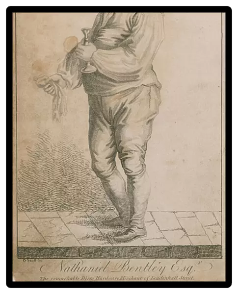Nathaniel Bentley, the well known Dirty Dick (engraving)