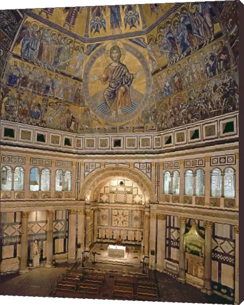 Interior view of the Florence Baptistery (photo)