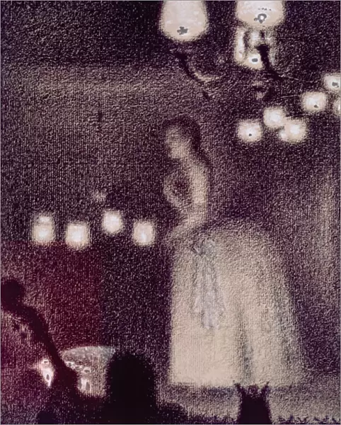At the Eden Concert, 1886-7 (conte crayon, gouache, chalk & ink on paper)