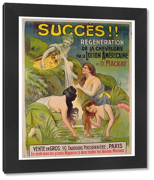 Poster advertising La lotion americaine du docteur Mackay (colour litho)