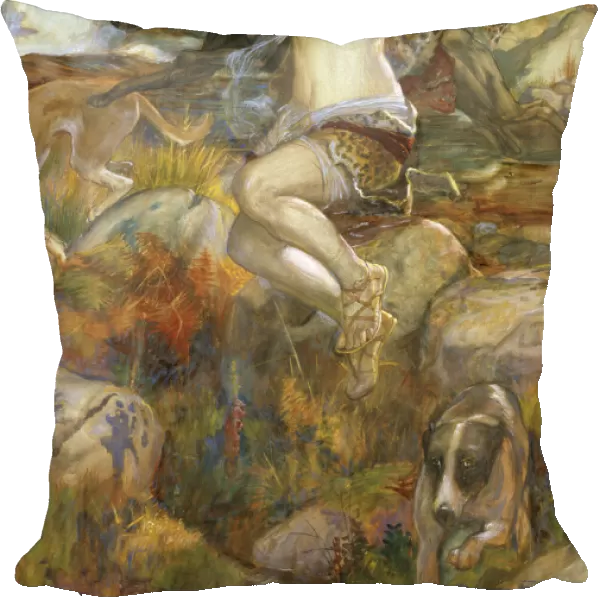 Diana of the Hunt, 1901 (w  /  c on paper)