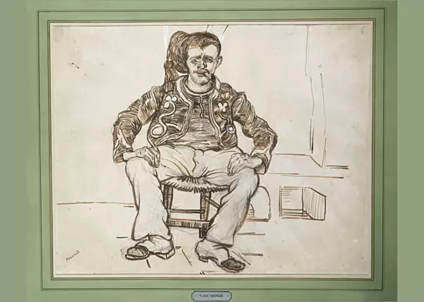 The Zouave, seated, 1888 (pen & brown ink)