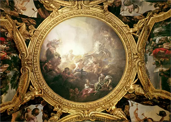 The Chariot of Apollo, ceiling painting from the Salon of Apollo (oil on canvas)