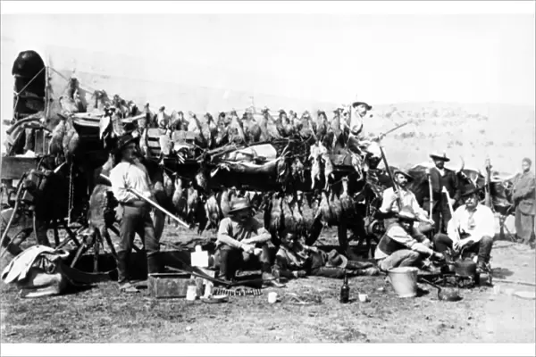 Returning from a Shooting Expedition, South Africa, c. 1895 (b  /  w photo)