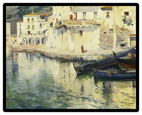 The Port of Cadaques, (oil on canvas)