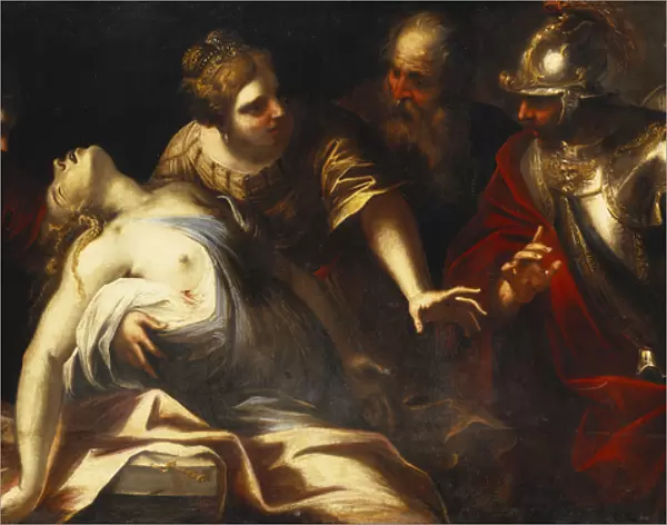Death of Lucretia, (oil on canvas)