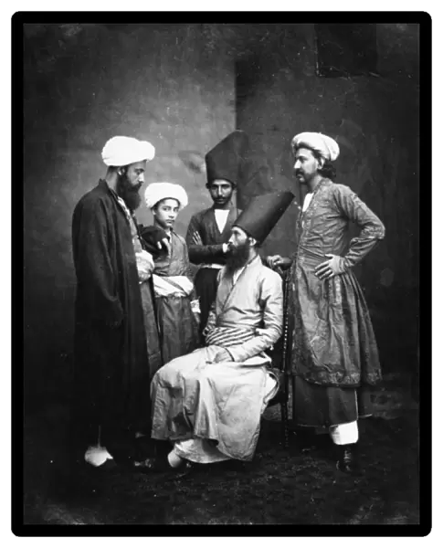 Parsis in Bombay, c. 1870s (b  /  w photo)
