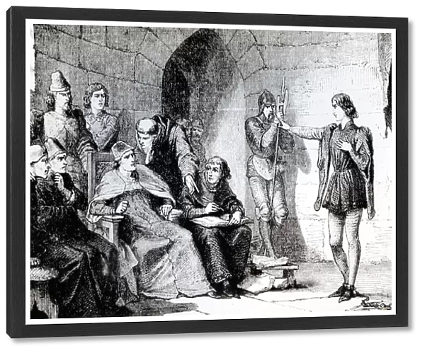 The Trial of Joan of Arc in Rouen (engraving)