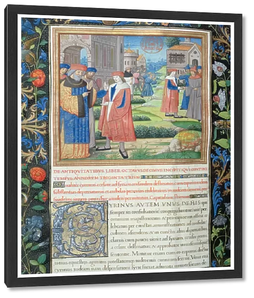 Ms. 1581 f. 349v Illustration from Book XVIII ( From the Banishment of Archelaus to