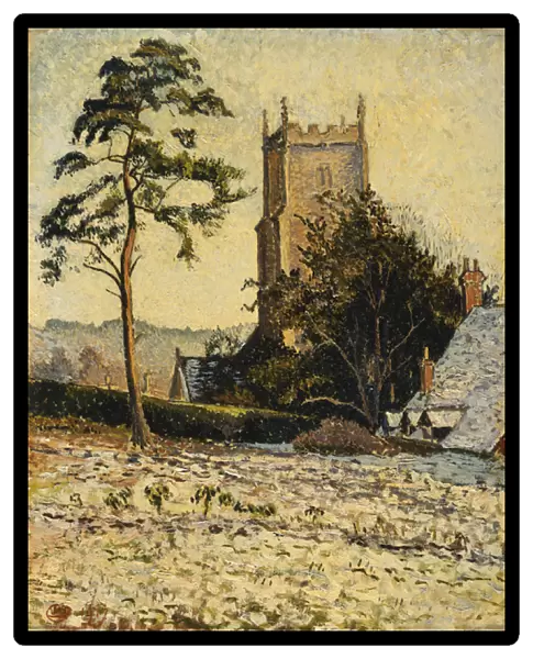 The Church at East Knoyle, Thaw, 1917 (oil on canvas)