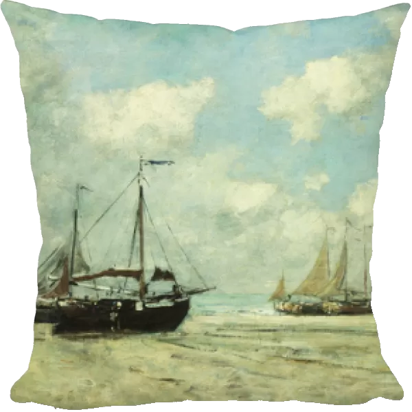 Boats on the Shore at Scheveningen; Scheveningue, Bateaux Echoues sur la Greve