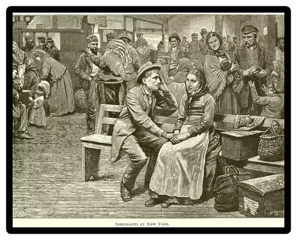 Immigrants at New York (engraving)