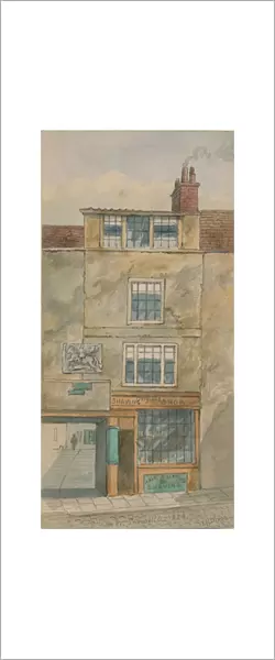 The Old George Inn, Snow Hill, London, in 1854 (w  /  c on paper)
