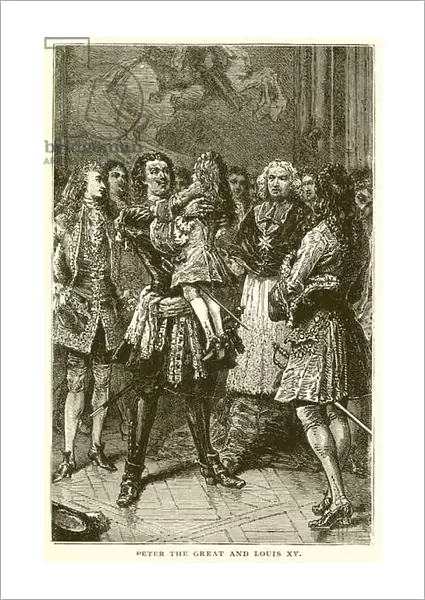 Peter the Great and Louis XV (engraving)