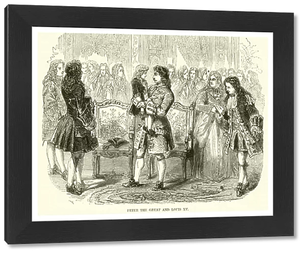 Peter the Great and Louis XV (engraving)