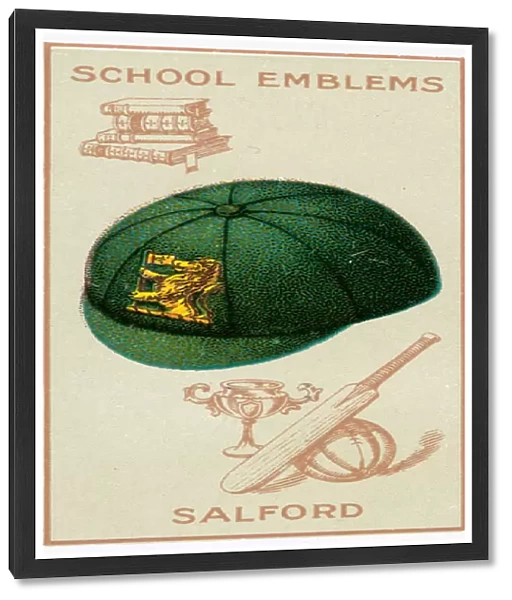 Municipal Secondary School For Boys, Pendleton, Salford, Lancashire (colour litho)