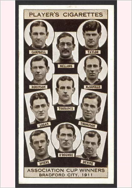 Association Cup Winners, Bradford City, 1911 (litho)