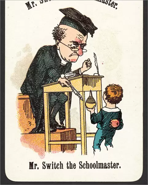 Mr Switch The Schoolmaster (colour litho)