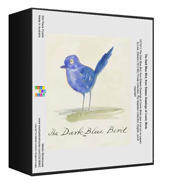 The Dark Blue Bird, from Sixteen Drawings of Comic Birds