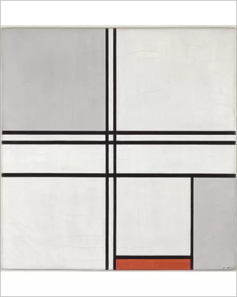 Composition (No. 1) Gray-Red, 1935 (oil on canvas)