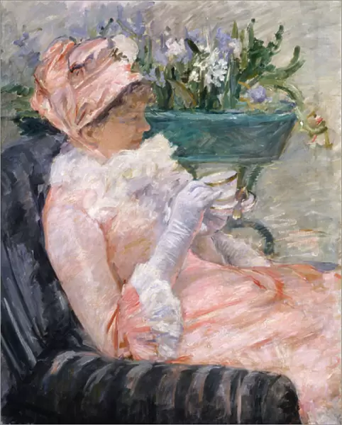 The Cup of Tea, c. 1880-1 (oil on canvas)