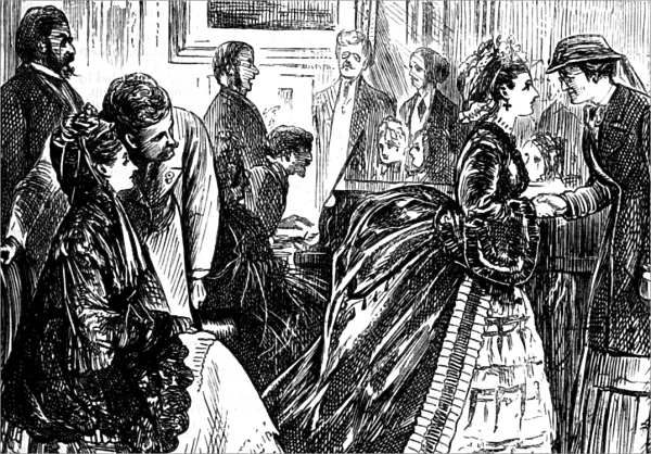 Social gathering of upper-class English gentry, 1871