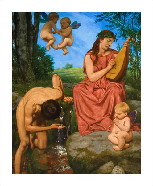 Die Quelle (the Spring), 1895 (oil on canvas)