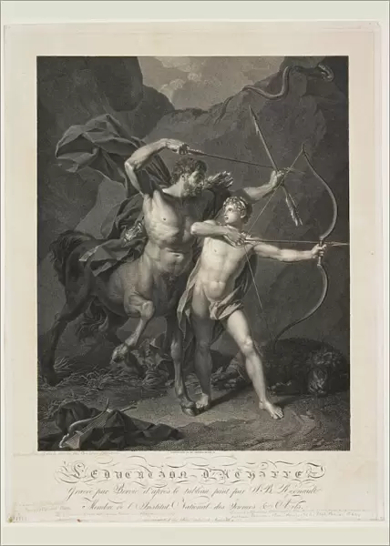 The Education of Achilles by the Centaur Chiron (engraving)