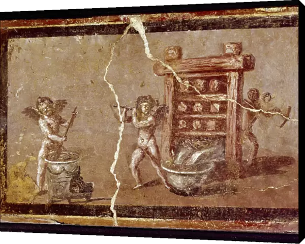 Cupids working (fresco, 1st century AD)