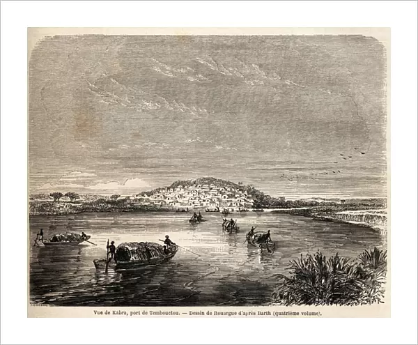 View of Kabra, Port of Timbuktu, on the Niger River (Mali)