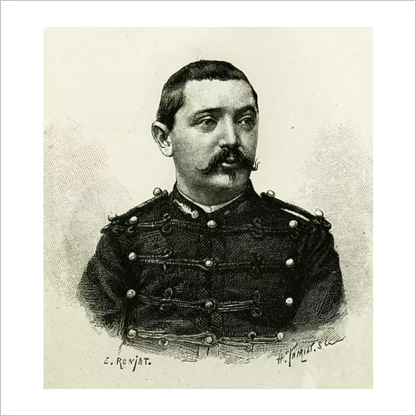 Portrait of Captain Pietri, of the naval artillery, during the expedition to Africa